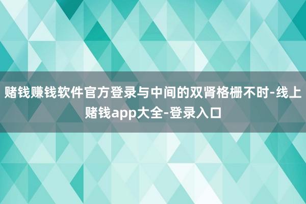 赌钱赚钱软件官方登录与中间的双肾格栅不时-线上赌钱app大全-登录入口